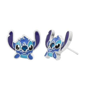 Boucles d’Oreille Stitch Bleue