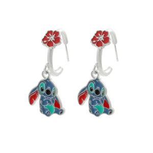 Boucles d’Oreille Stitch Fleur Aloha