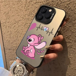 Coque iPhone Angel Couple (Noir)