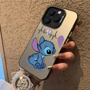Coque iPhone Stitch Couple (Noir)