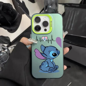 Coque iPhone Stitch Couple (Vert)