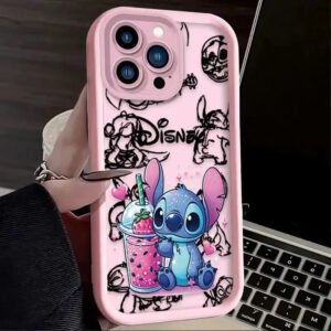 Coque iPhone Stitch Milkshake (Rose)