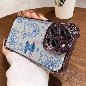 Coque iPhone Stitch Verre Violet