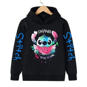 Hoodie Stitch Ohana (Noir)
