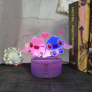 Lampe Stitch et Angel Amoureux