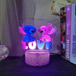 Lampe Stitch et Angel Love