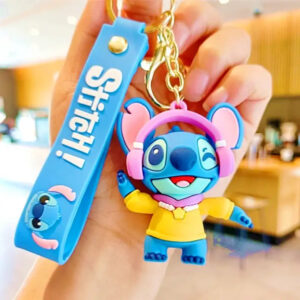 Porte Clef Stitch Casque Audio