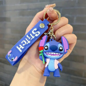 Porte Clef Stitch Fleur