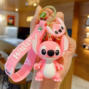 Porte Clef Stitch Rose