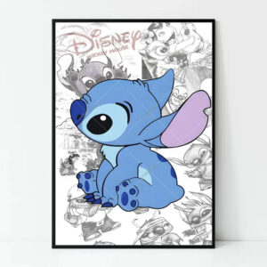 Poster Stitch Bleu
