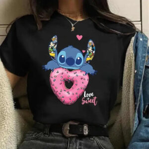 T-Shirt Stitch Donuts (Noir)